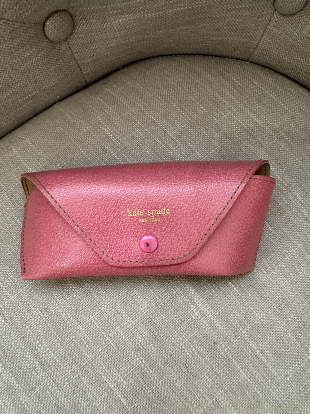 kate spade Pink Leather Sunglasses Case